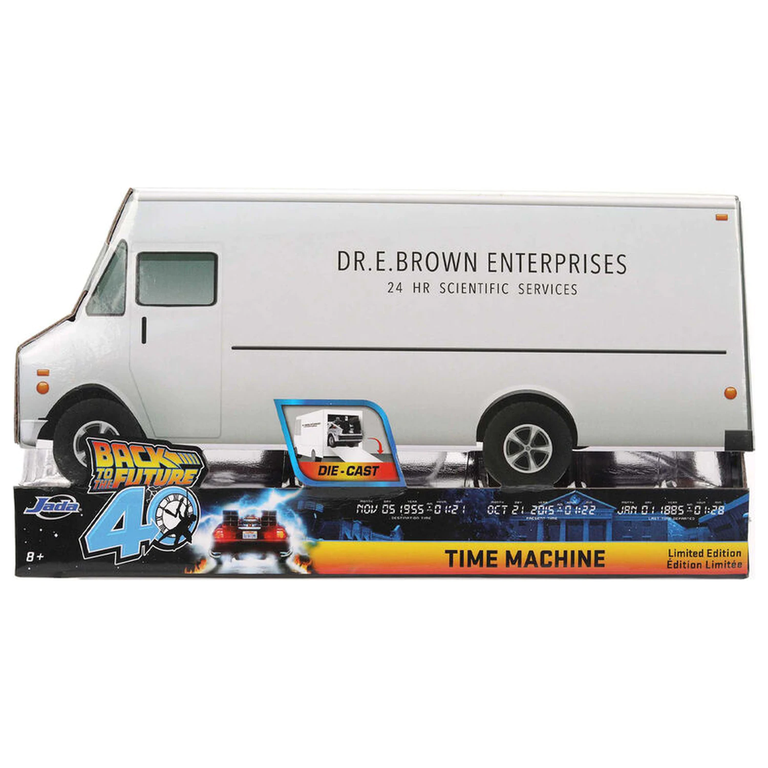 Back to the Future 40th Anniversary Time Machine Hollywood Rides DeLorean replika fotografija proizvoda