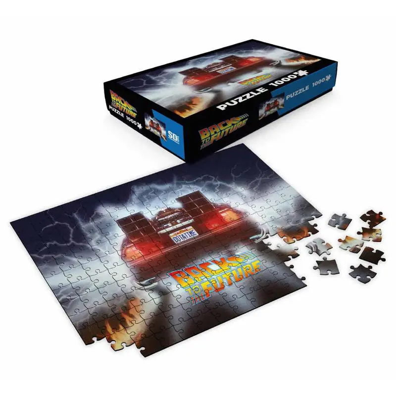 Back to the Future Delorean Out a Time puzzle 1000 komada fotografija proizvoda