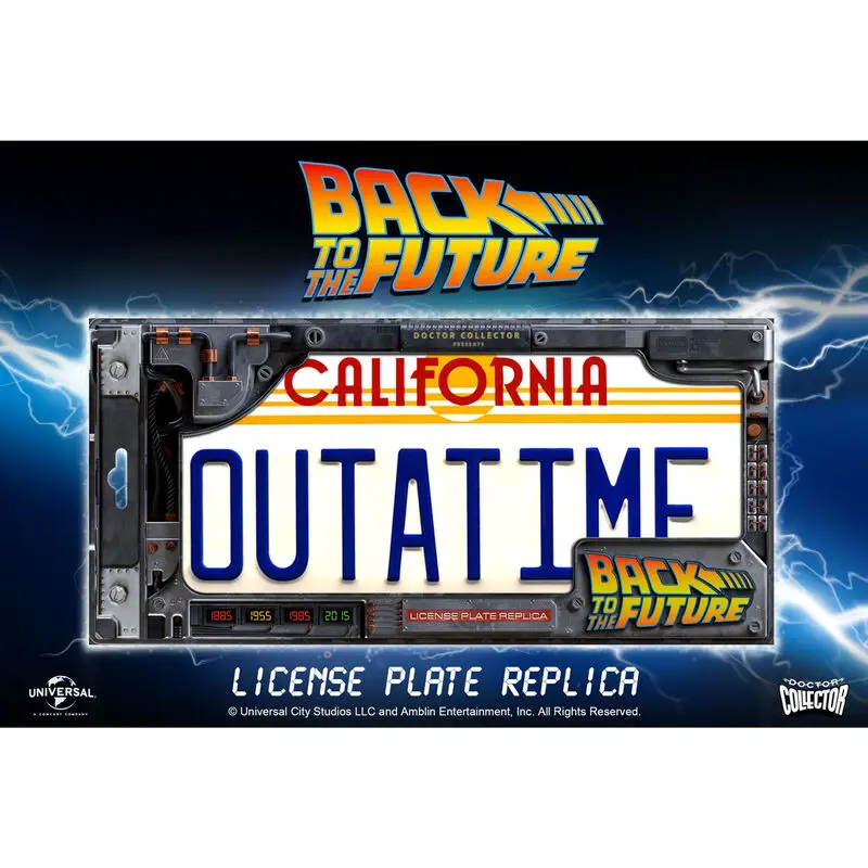 Back To The Future Replika 1/1 ´Outatime´ DeLorean registarska pločica fotografija proizvoda