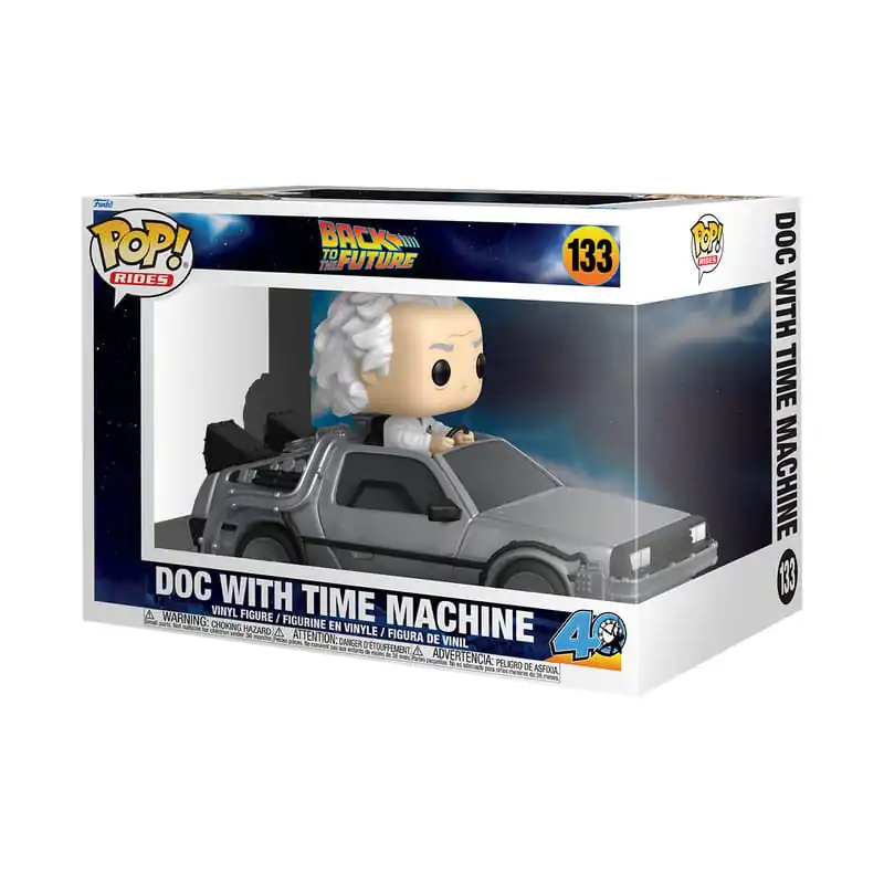 Back to the Future Funko POP! Rides Deluxe Vinil Figura Doc s Vremeplovom 9 cm fotografija proizvoda