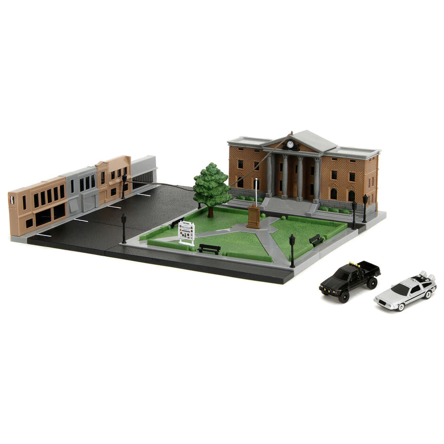 Back To The Future Hill Valley Court Square replika diorama fotografija proizvoda