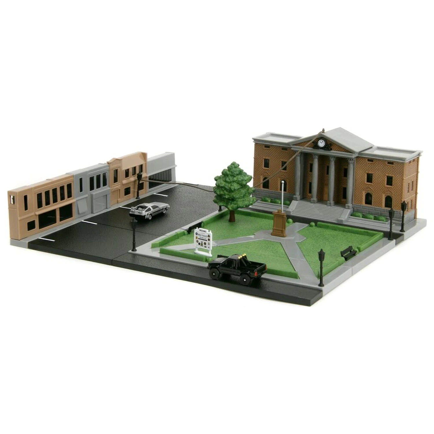 Back To The Future Hill Valley Courthouse Square replika diorame fotografija proizvoda