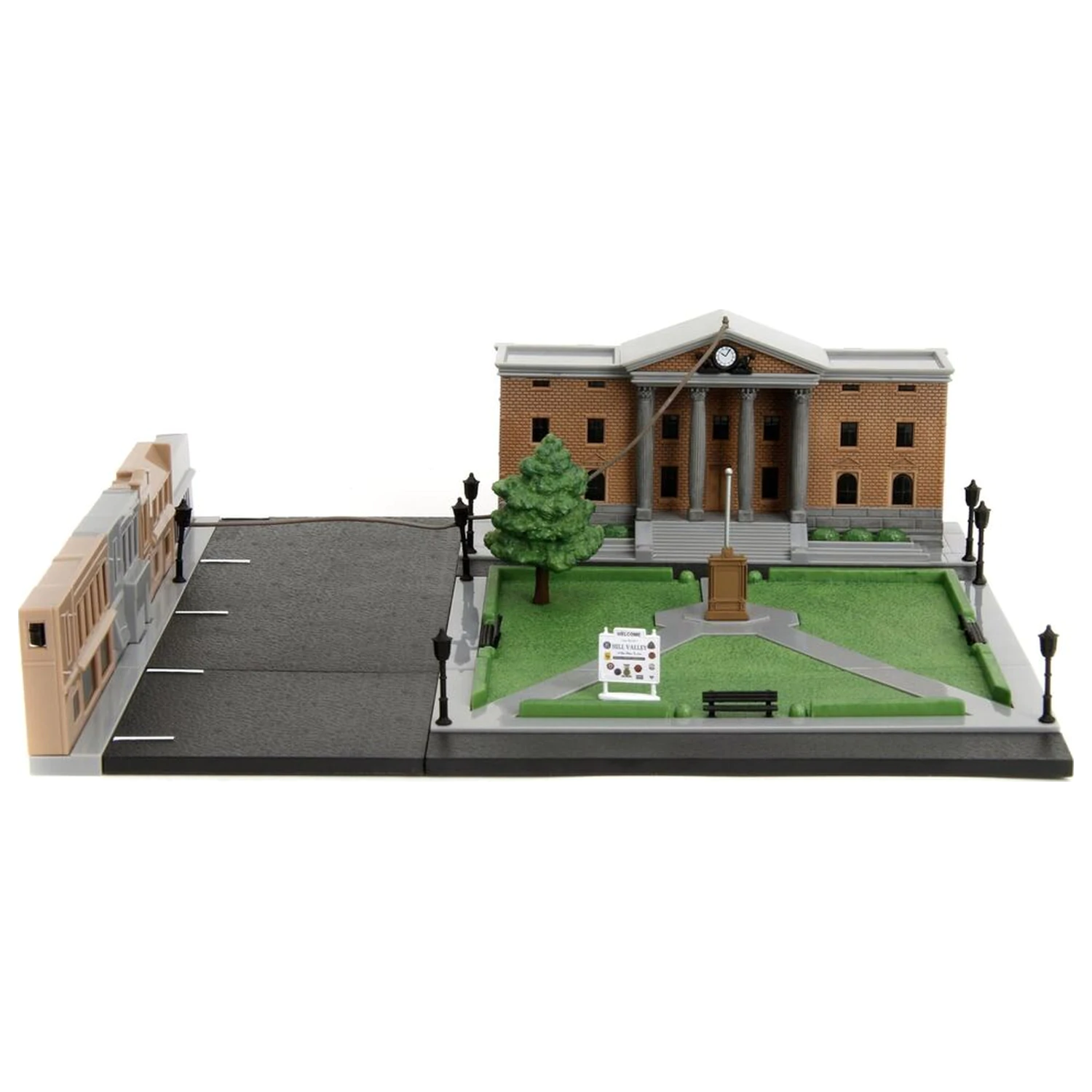 Back To The Future Hill Valley Courthouse Square replika diorame fotografija proizvoda