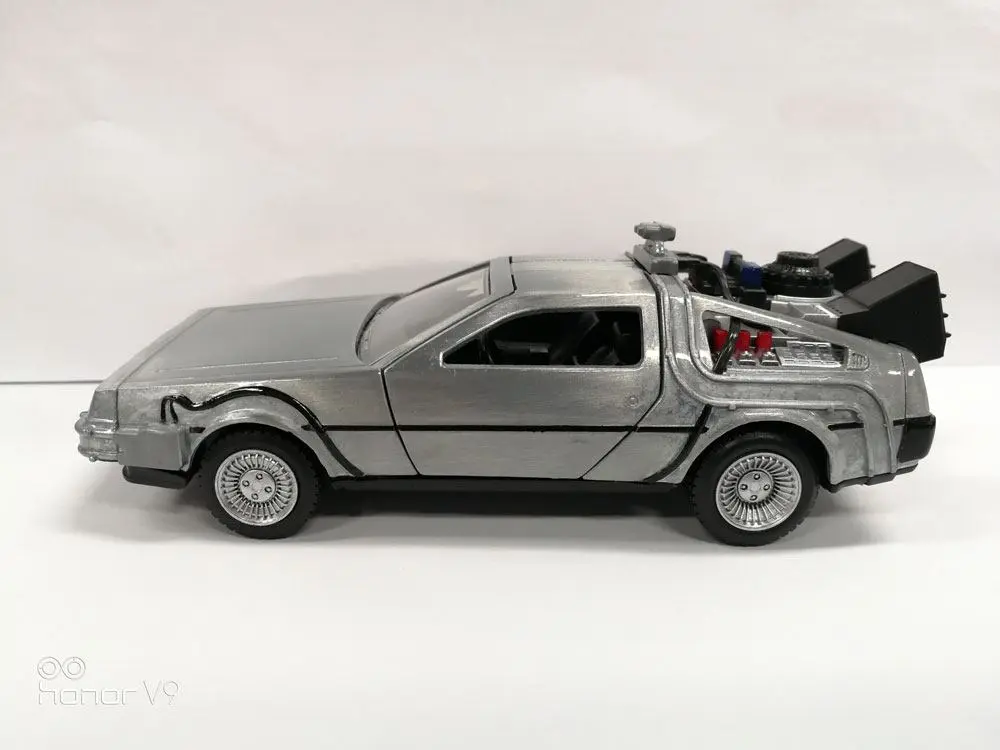 Back to the Future Hollywood Rides Model od lijevanog metala 1/32 DeLorean Time Machine fotografija proizvoda