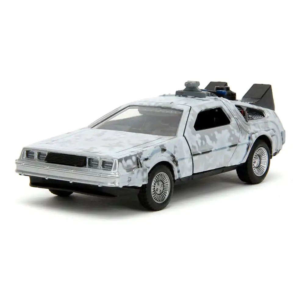 Back to the Future Hollywood Rides Diecast Model 1/32 DeLorean Time Machine FrostPovratak u budućnost Hollywood Rides Diecast Model 1/32 DeLorean Vremeplov Frost fotografija proizvoda