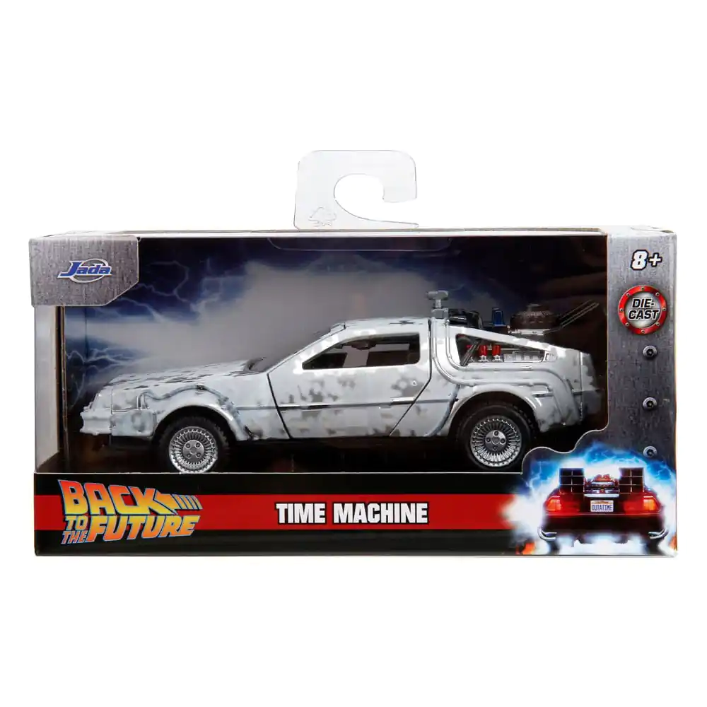 Back to the Future Hollywood Rides Diecast Model 1/32 DeLorean Time Machine FrostPovratak u budućnost Hollywood Rides Diecast Model 1/32 DeLorean Vremeplov Frost fotografija proizvoda
