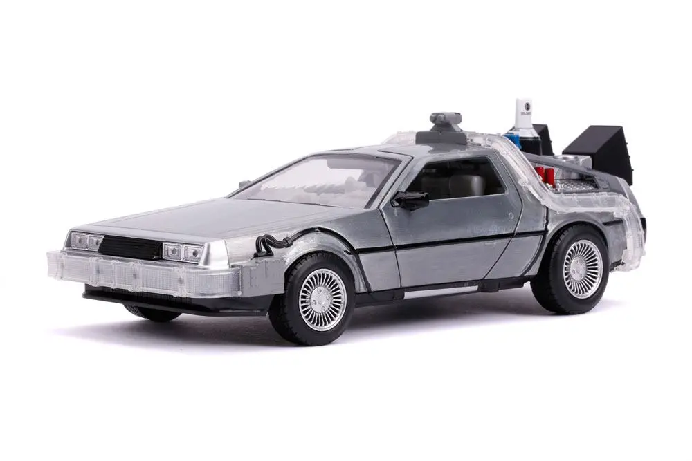 Back to the Future II Hollywood Rides Model od lijevanog metala 1/24 DeLorean Time Machine fotografija proizvoda