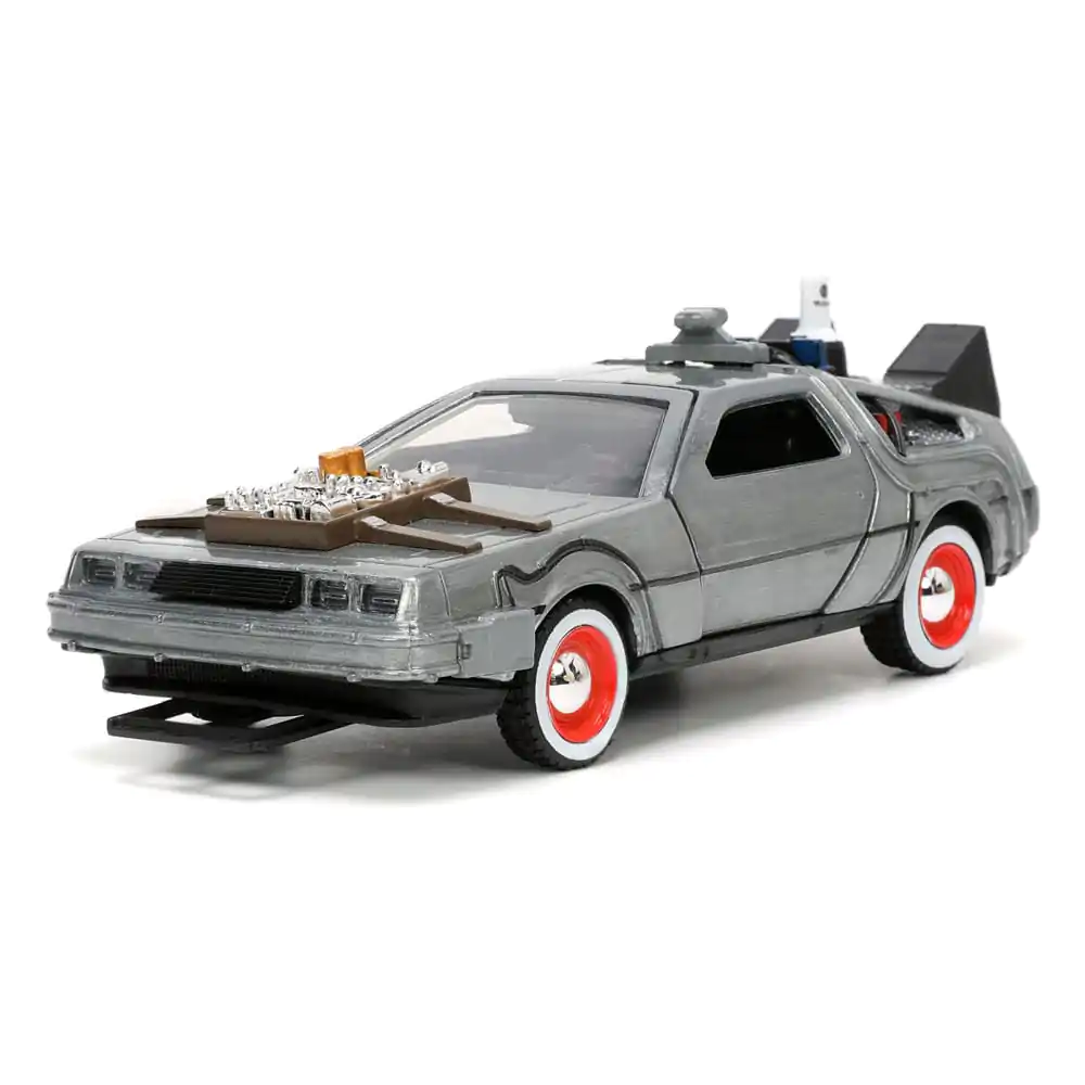 Back to the Future III Hollywood Rides Diecast Model 1/32 DeLorean Time Machine Slobodno Kotrljanje fotografija proizvoda