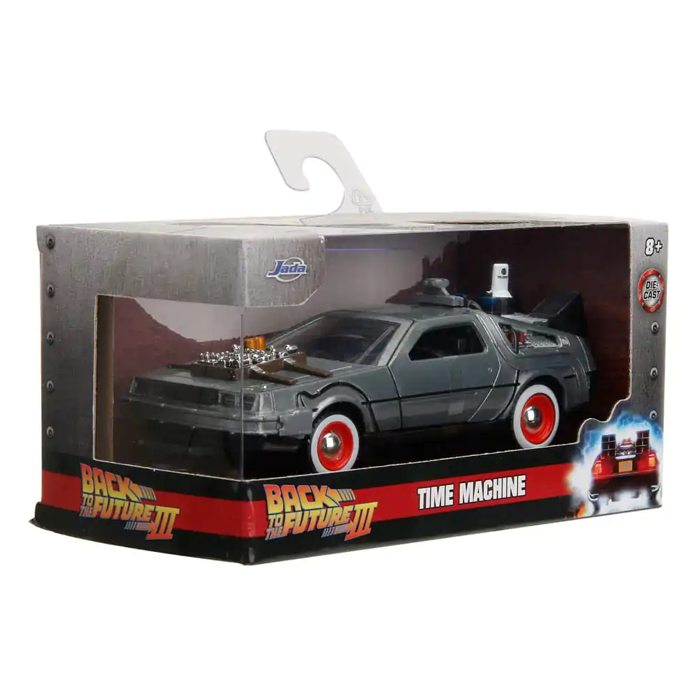 Back to the Future III Hollywood Rides Diecast Model 1/32 DeLorean Time Machine Slobodno Kotrljanje fotografija proizvoda