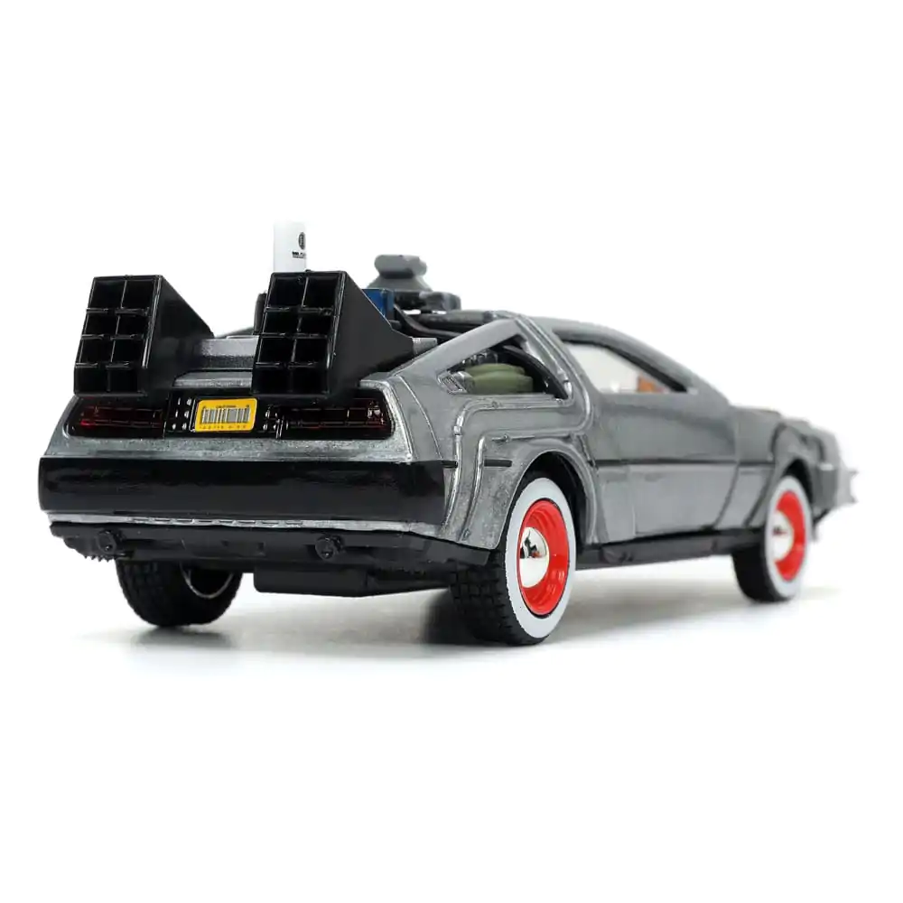 Back to the Future III Hollywood Rides Diecast Model 1/32 DeLorean Time Machine Slobodno Kotrljanje fotografija proizvoda