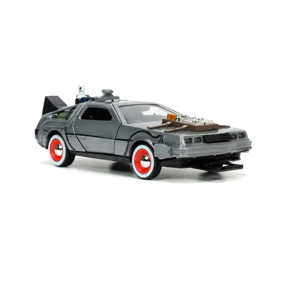 Back to the Future III Hollywood Rides Diecast Model 1/32 DeLorean Time Machine Slobodno Kotrljanje fotografija proizvoda