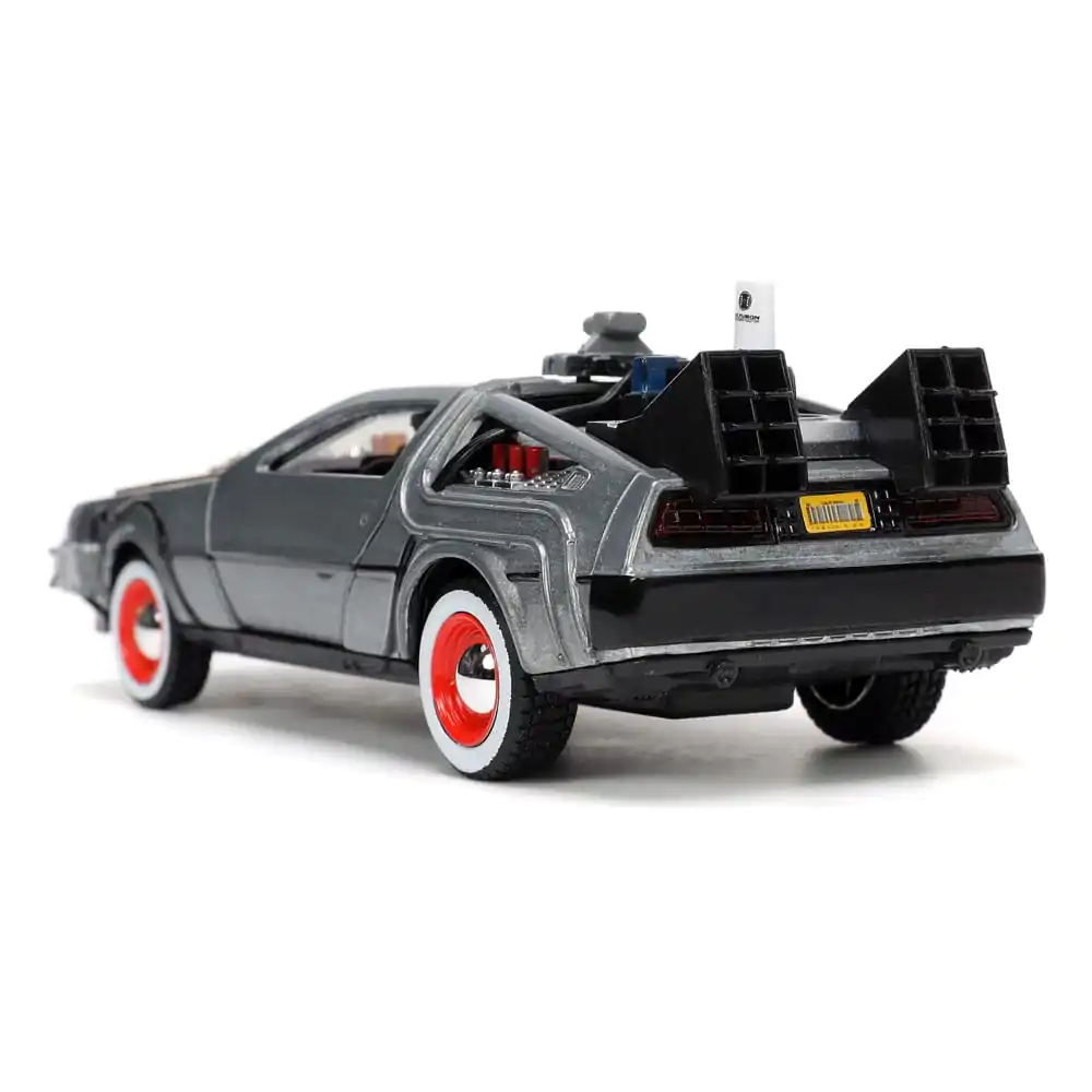 Back to the Future III Hollywood Rides Diecast Model 1/32 DeLorean Time Machine Slobodno Kotrljanje fotografija proizvoda