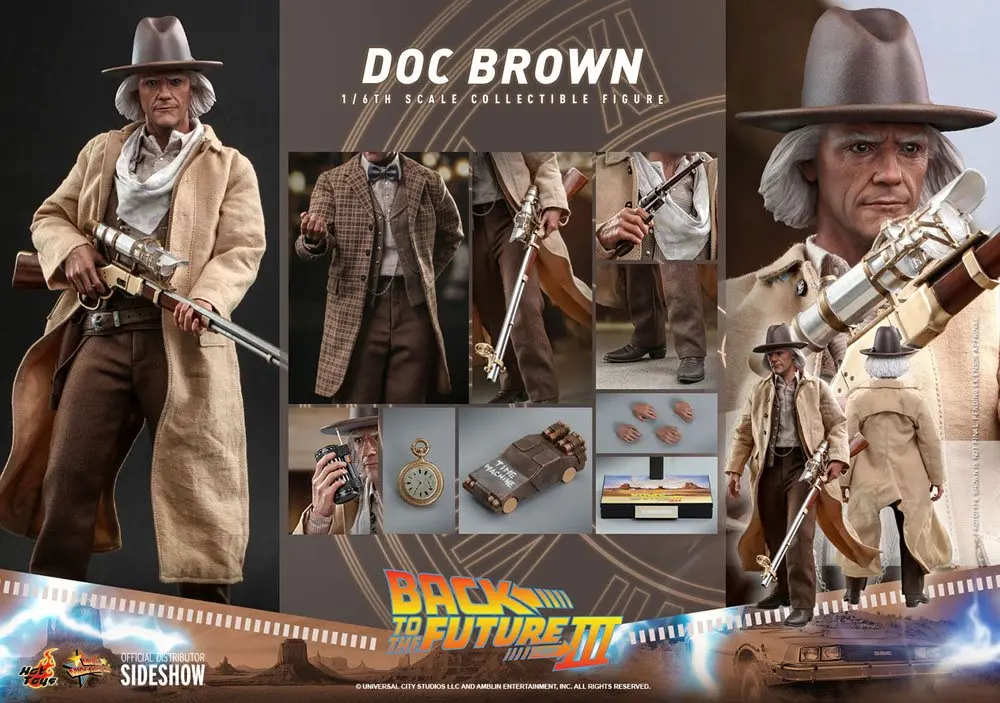 Back To The Future III Movie Masterpiece akcijska figura 1/6 Doc Brown 32 cm fotografija proizvoda