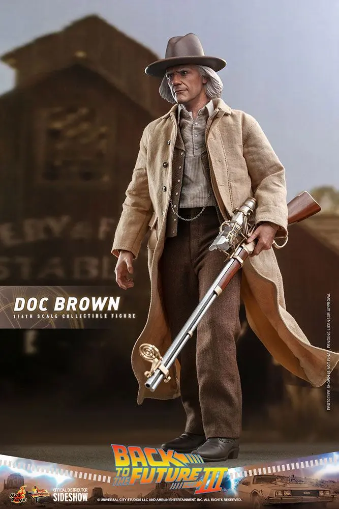 Back To The Future III Movie Masterpiece akcijska figura 1/6 Doc Brown 32 cm fotografija proizvoda