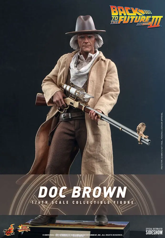 Back To The Future III Movie Masterpiece akcijska figura 1/6 Doc Brown 32 cm fotografija proizvoda