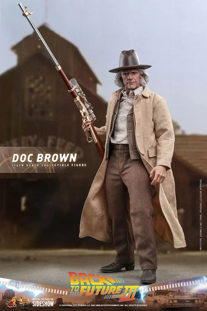 Back To The Future III Movie Masterpiece akcijska figura 1/6 Doc Brown 32 cm fotografija proizvoda