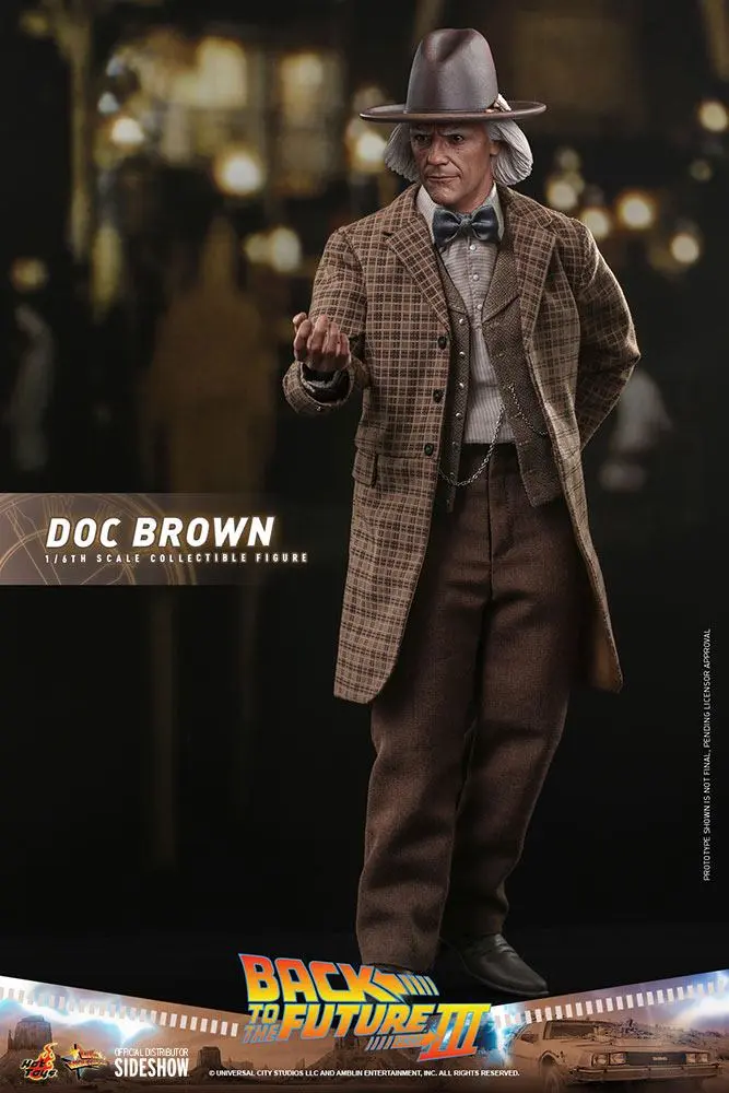 Back To The Future III Movie Masterpiece akcijska figura 1/6 Doc Brown 32 cm fotografija proizvoda