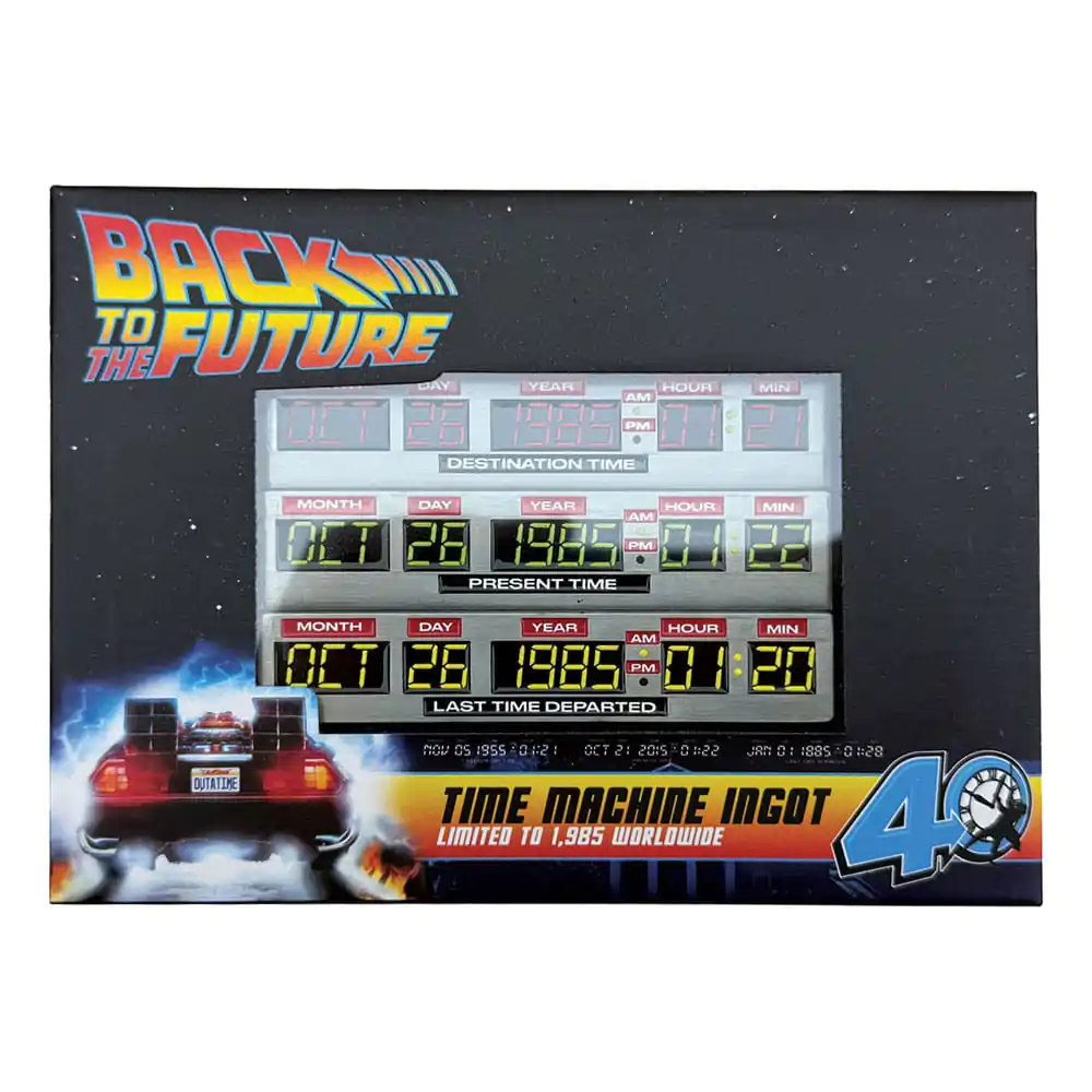 Back To The Future Ingot 40. godišnjica Time Circuits ograničeno izdanje fotografija proizvoda
