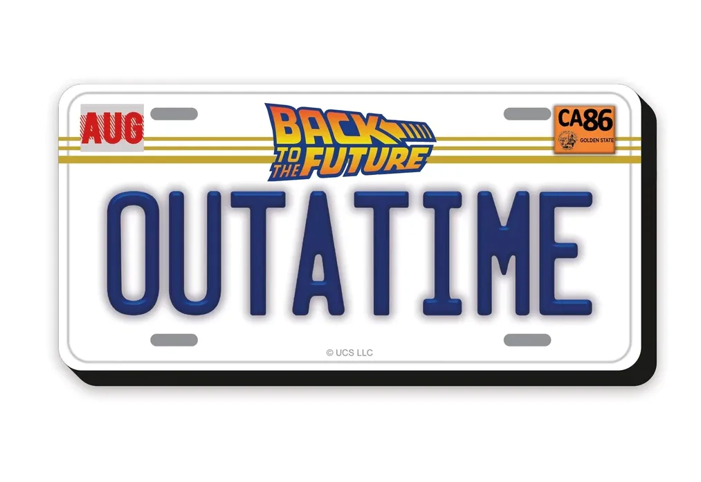 BACK TO THE FUTURE License Magnet s debljim profilom fotografija proizvoda