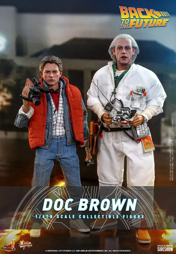 Back To The Future Movie Masterpiece akcijska figura 1/6 Doc Brown 30 cm fotografija proizvoda