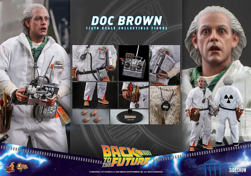 Back To The Future Movie Masterpiece akcijska figura 1/6 Doc Brown 30 cm fotografija proizvoda