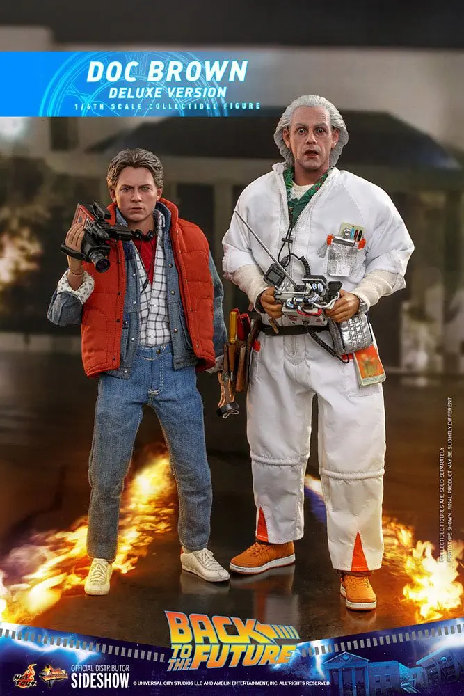 Back To The Future Movie Masterpiece akcijska figura 1/6 Doc Brown (Deluxe Version) 30 cm fotografija proizvoda