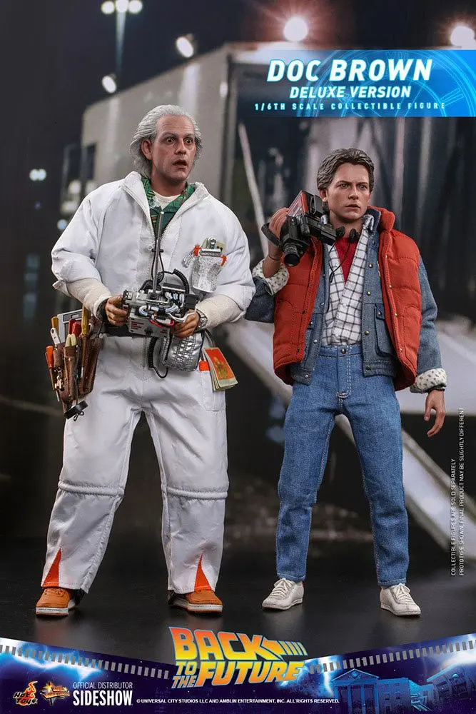 Back To The Future Movie Masterpiece akcijska figura 1/6 Doc Brown (Deluxe Version) 30 cm fotografija proizvoda