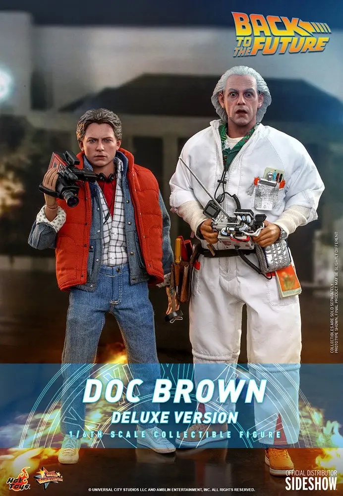 Back To The Future Movie Masterpiece akcijska figura 1/6 Doc Brown (Deluxe Version) 30 cm fotografija proizvoda