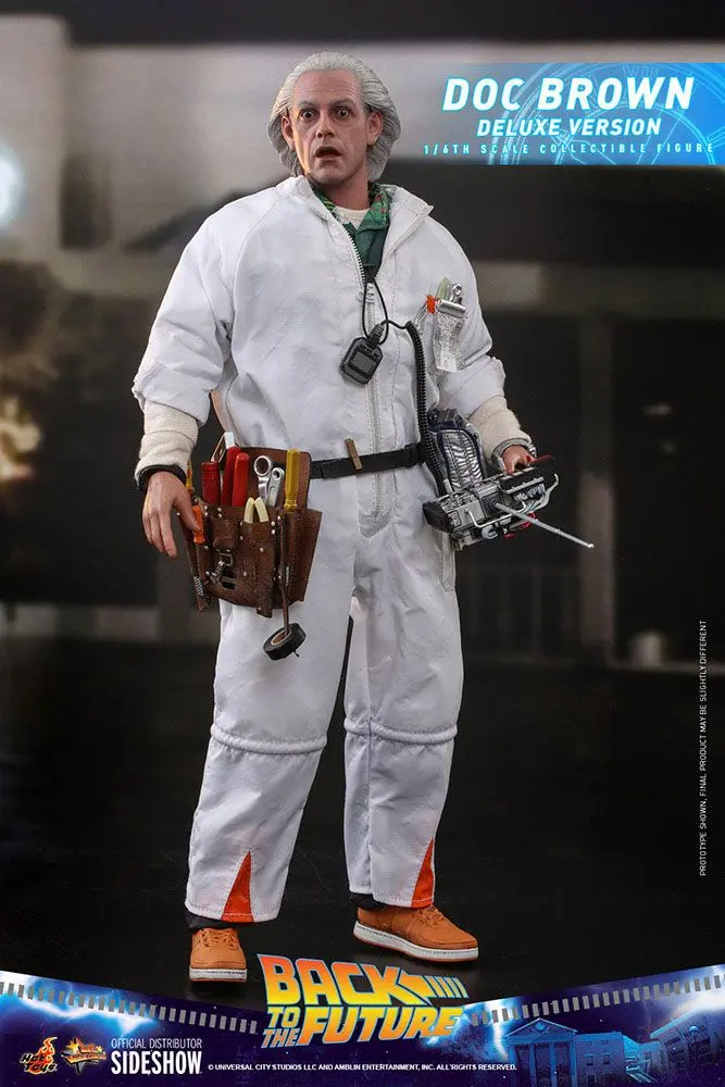 Back To The Future Movie Masterpiece akcijska figura 1/6 Doc Brown (Deluxe Version) 30 cm fotografija proizvoda