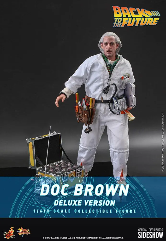 Back To The Future Movie Masterpiece akcijska figura 1/6 Doc Brown (Deluxe Version) 30 cm fotografija proizvoda