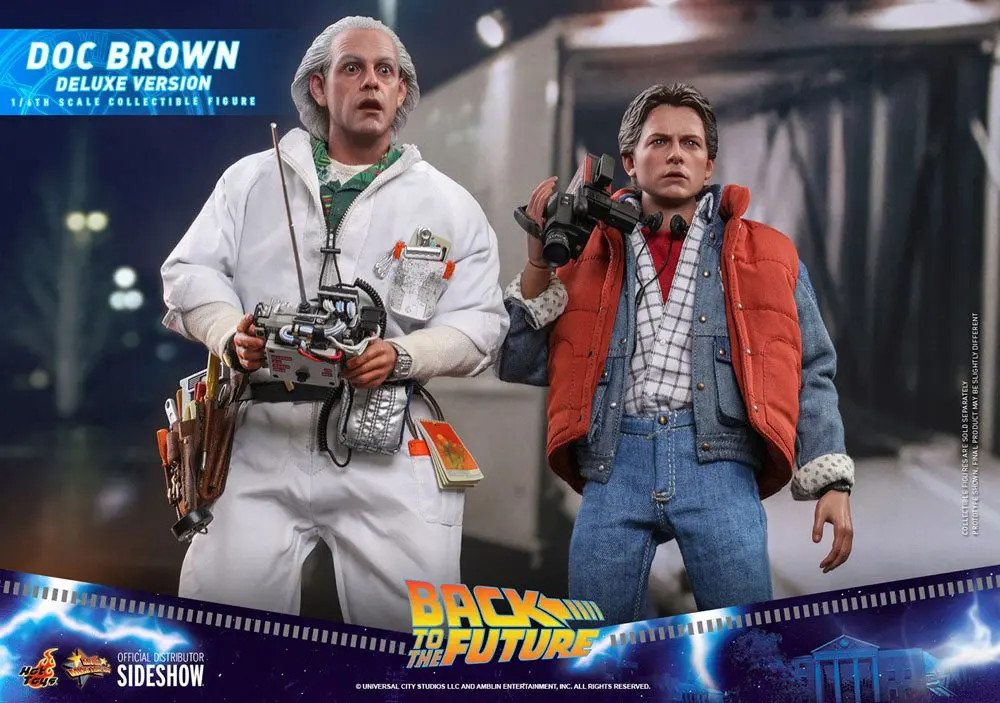 Back To The Future Movie Masterpiece akcijska figura 1/6 Doc Brown (Deluxe Version) 30 cm fotografija proizvoda