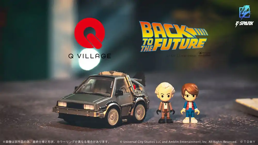 Back to the Future Q-Village vozilo s minifigurama Time Machine 9 cm fotografija proizvoda