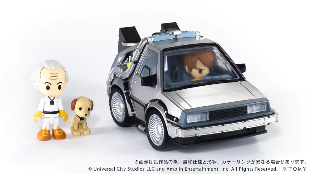 Back to the Future Q-Village Vozila s mini-figuricama Time Machine Deluxe Set 9 centimetara fotografija proizvoda