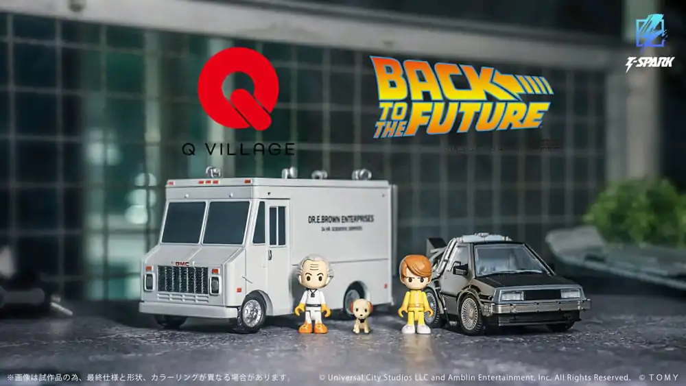 Back to the Future Q-Village Vozila s mini-figuricama Time Machine Deluxe Set 9 centimetara fotografija proizvoda