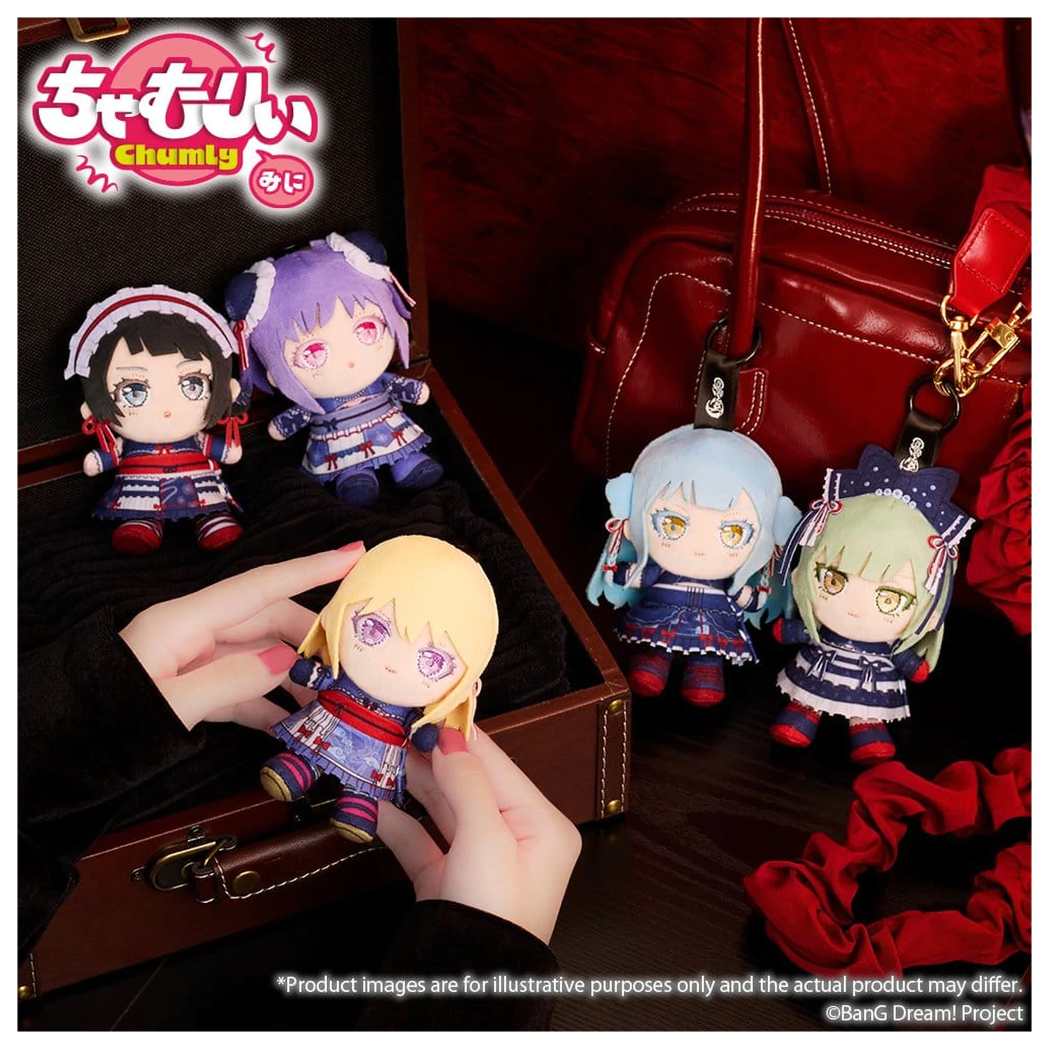 BanG Dream! Chamuri mini plišani privjesak za ključeve Ave Mujica Senbi Toryo Ver. Mortis 10 cm fotografija proizvoda