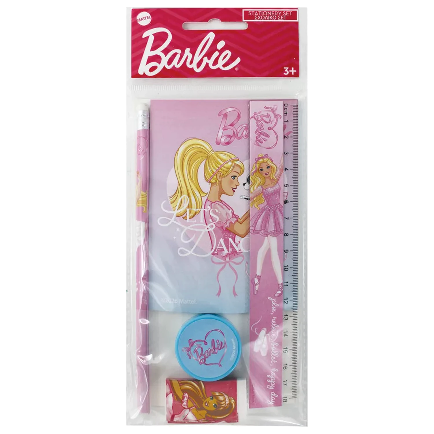 Barbie Ballerina set pribora za pisanje od 5 dijelova fotografija proizvoda