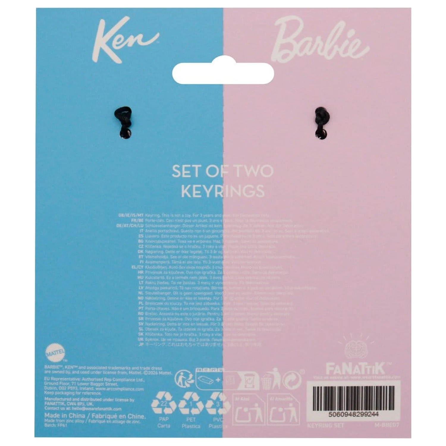 Barbie Keyring Set Barbie & Ken Twin Box fotografija proizvoda
