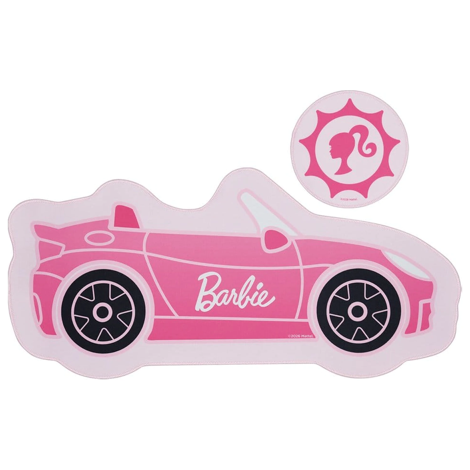 Barbie podloga za stol i set podmetača Car fotografija proizvoda