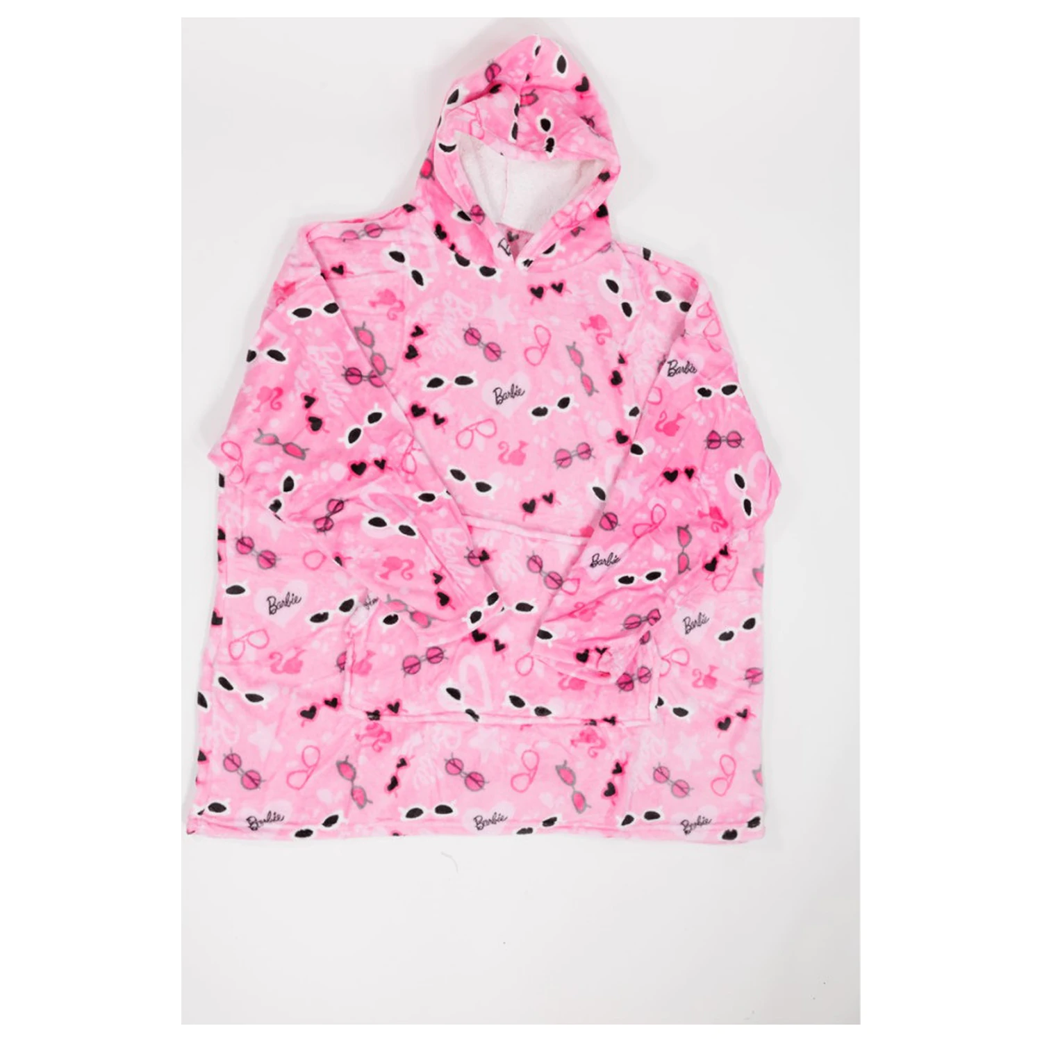 Barbie Glasses Adult nosivi plišani flis pončo deka fotografija proizvoda