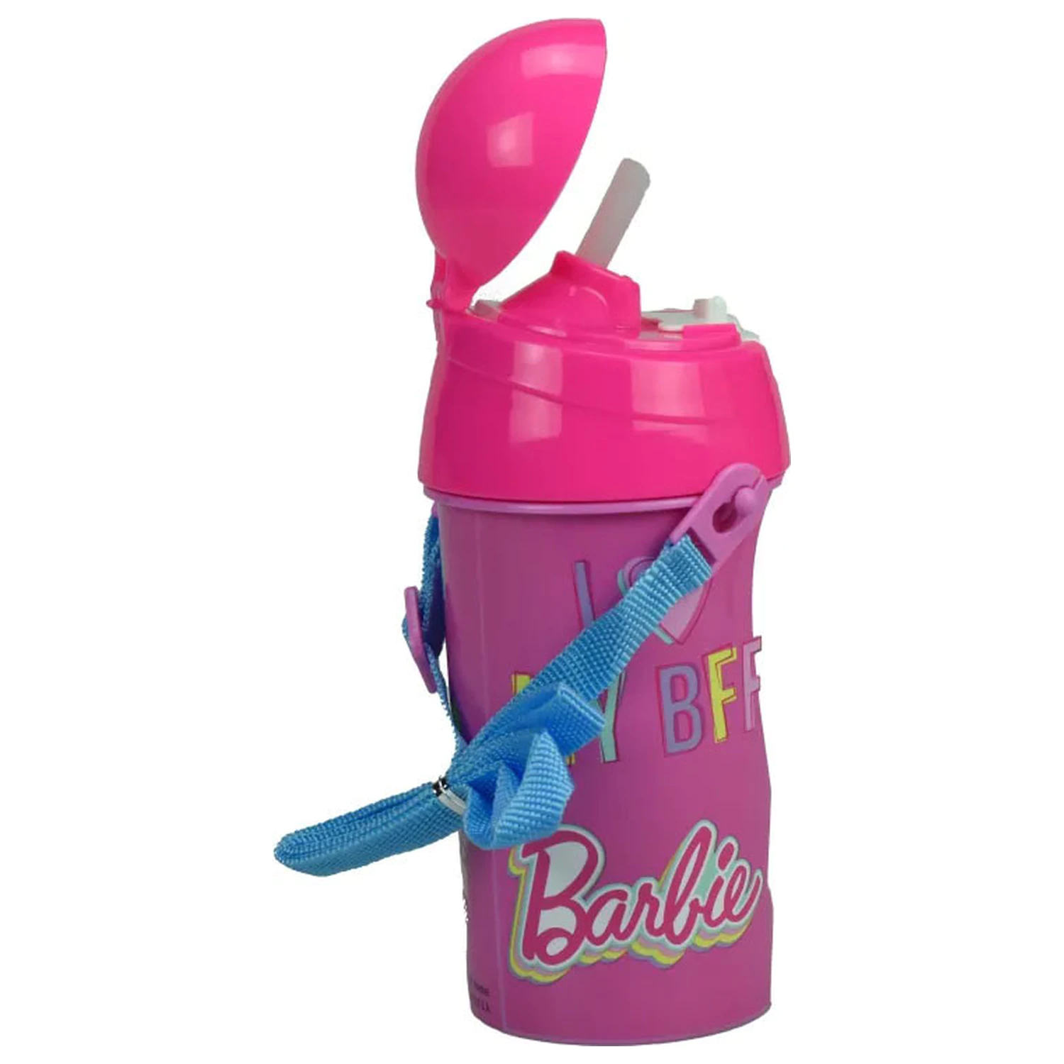 Barbie Happy Thoughts plastična boca sa slamkom i kukicom 500 ml fotografija proizvoda