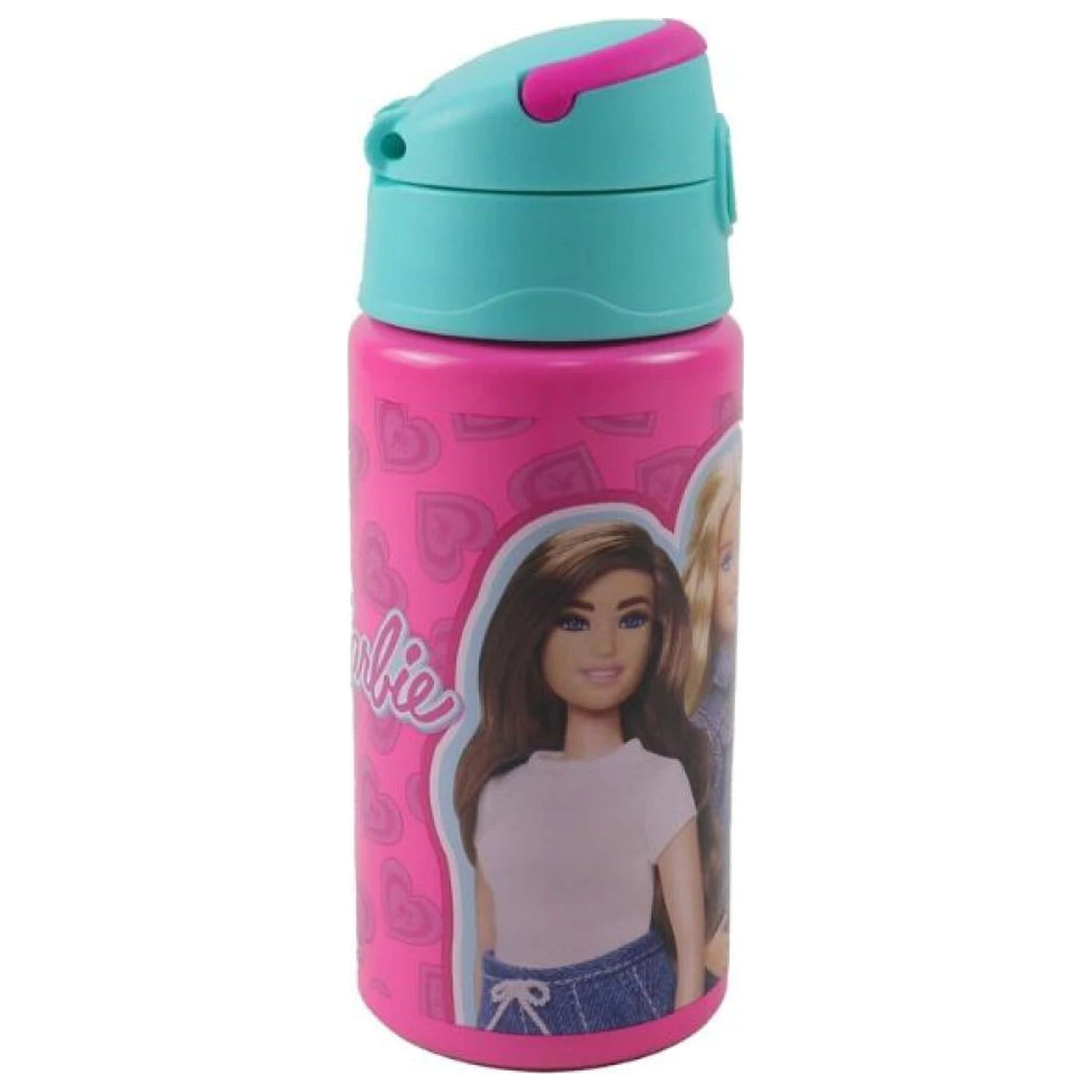 Barbie Love Aluminijska boca za vodu sa slamkom i kukom 500 ml fotografija proizvoda