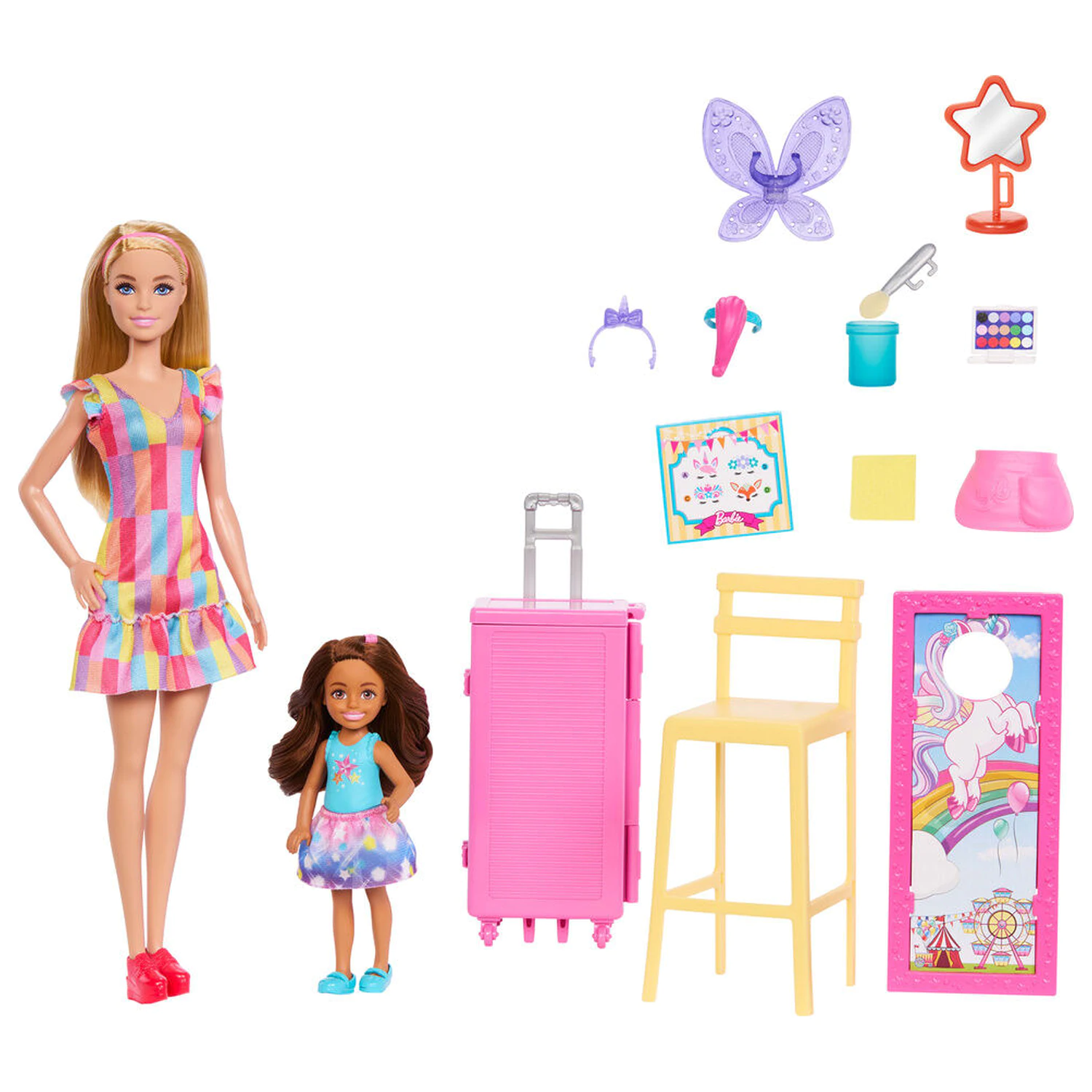 Barbie pakiranje 2 lutke stanica za šminkanje fotografija proizvoda