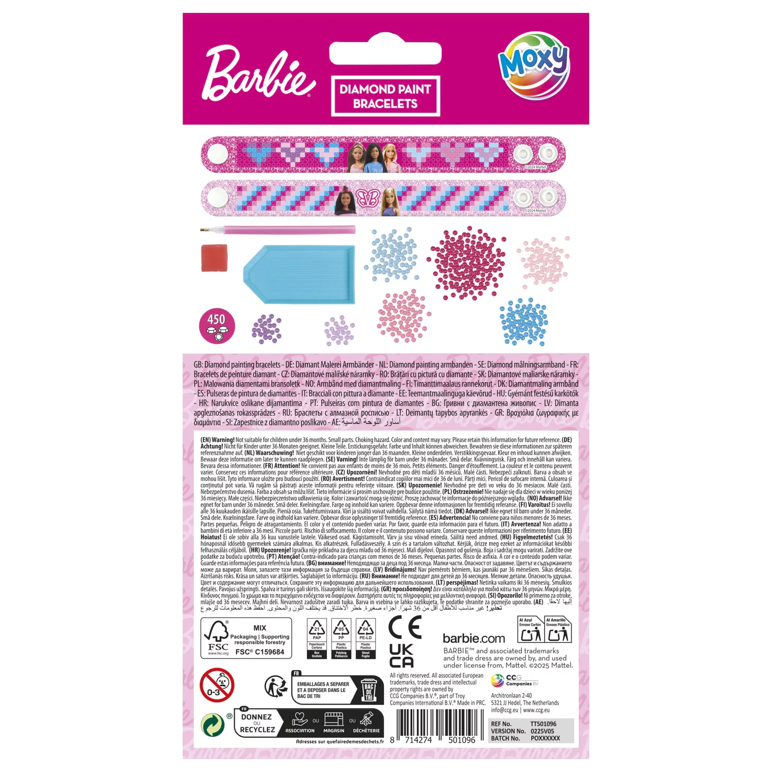 Barbie Moxy Diamond Dot Set od 2 narukvice fotografija proizvoda
