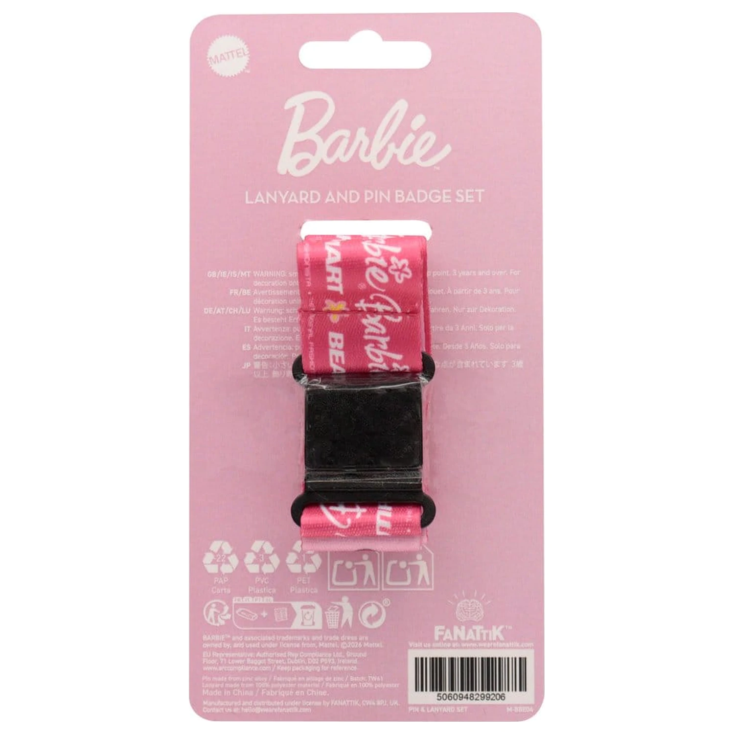 Barbie Lanyard i set znački s bedžom fotografija proizvoda
