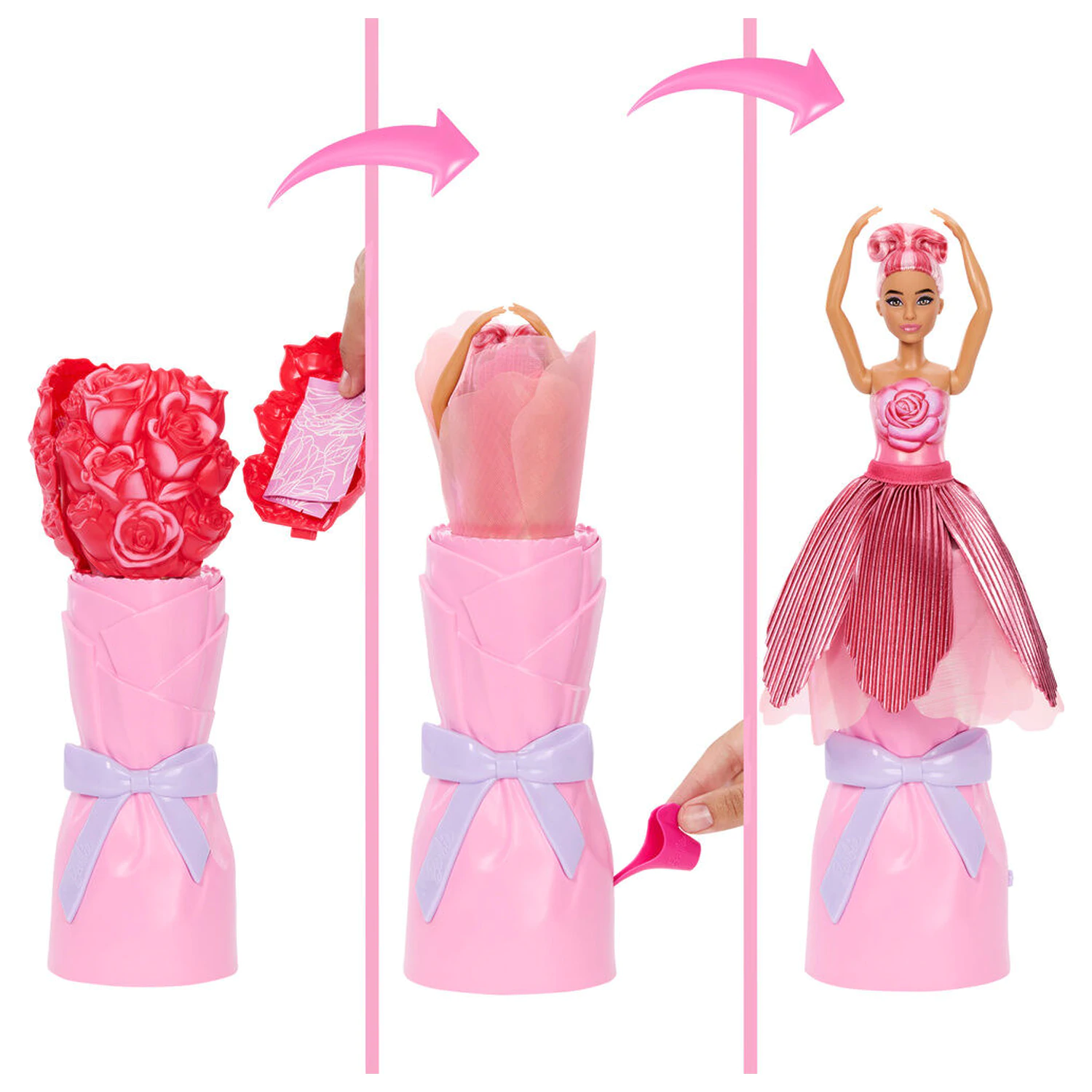 Barbie Petal Pop Crvena ruža lutka fotografija proizvoda