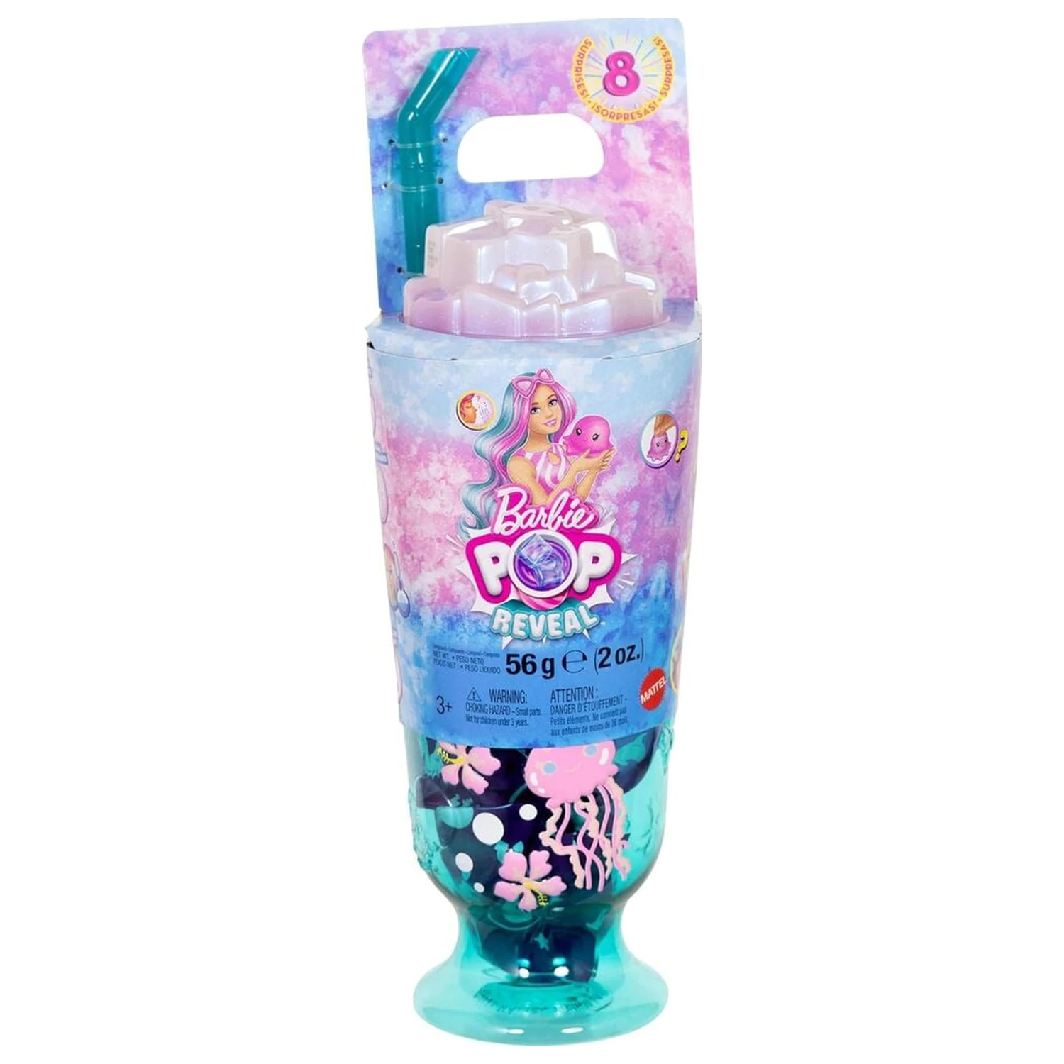 Barbie Pop Reveal Sea Breeze Blue Cup lutka fotografija proizvoda
