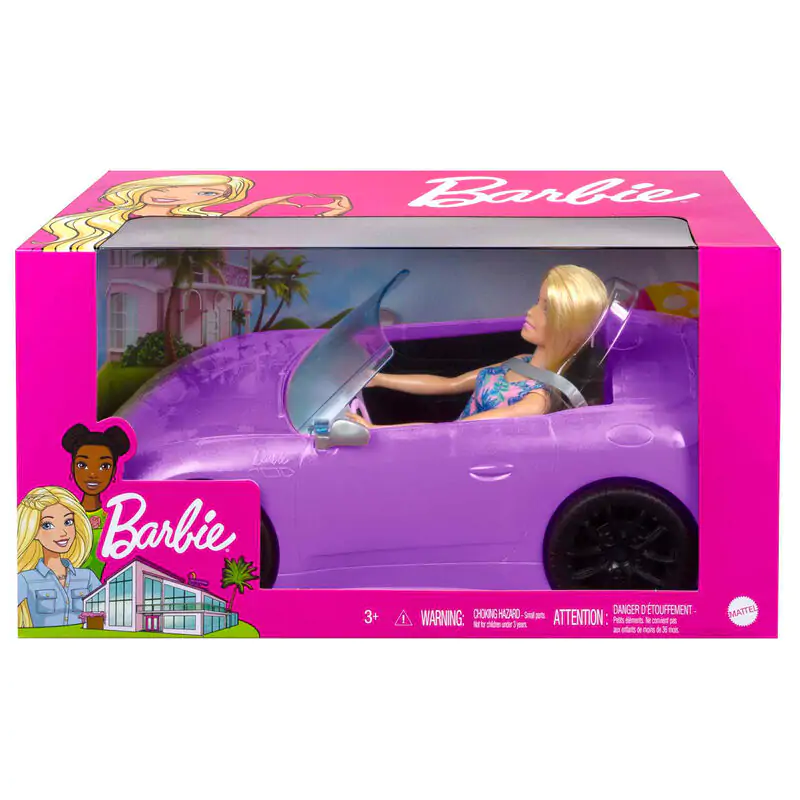 Barbie Purple Cabriolet + lutka fotografija proizvoda