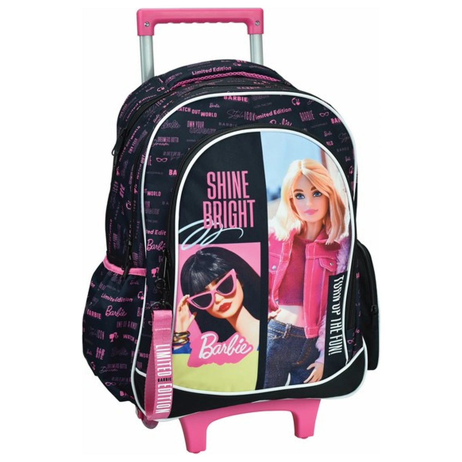 Barbie Shine Bright školska torba na kotačima, torba 46 cm fotografija proizvoda