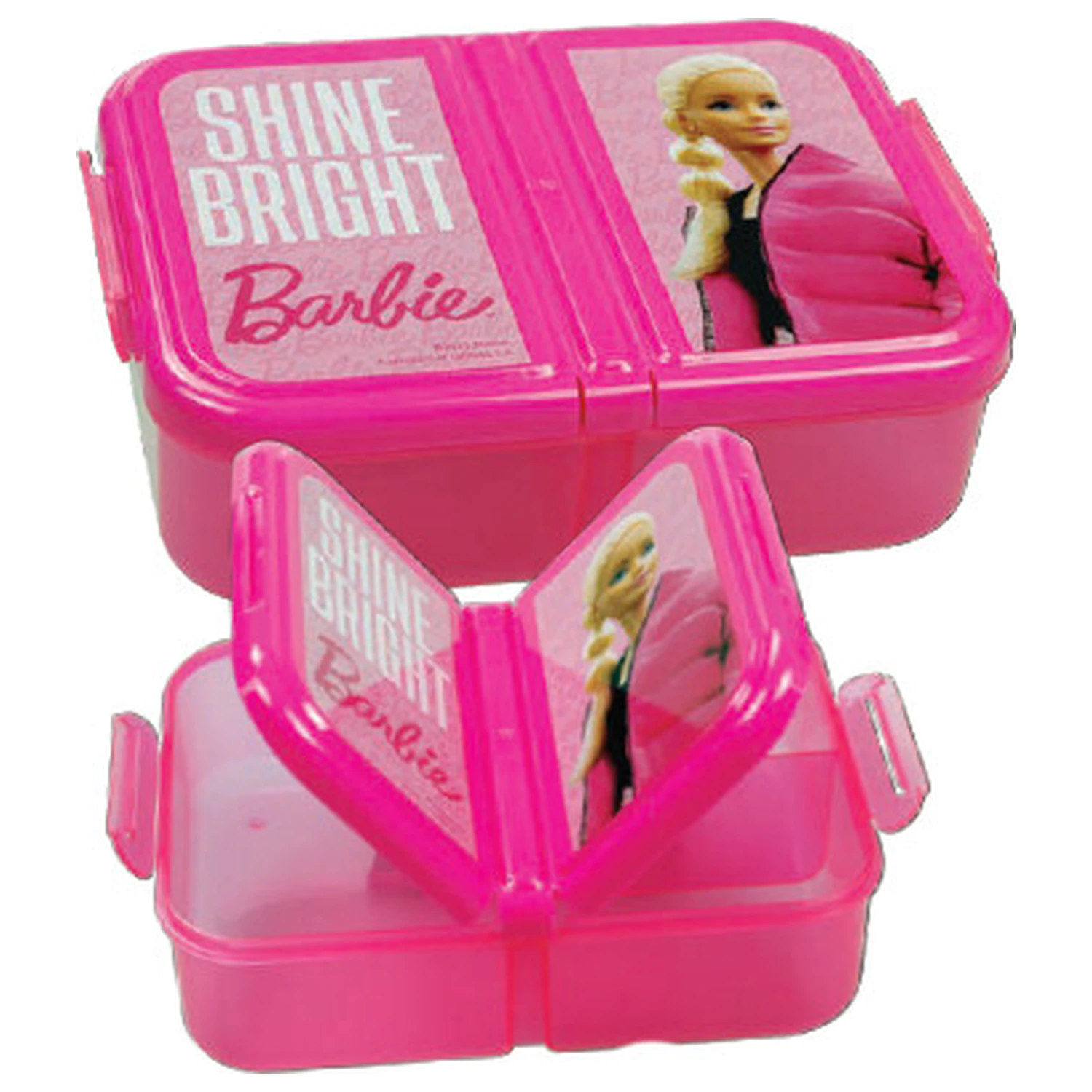 Barbie Shine Bright Višestruki pretinci Kutija za ručak, Kutija za sendvič fotografija proizvoda