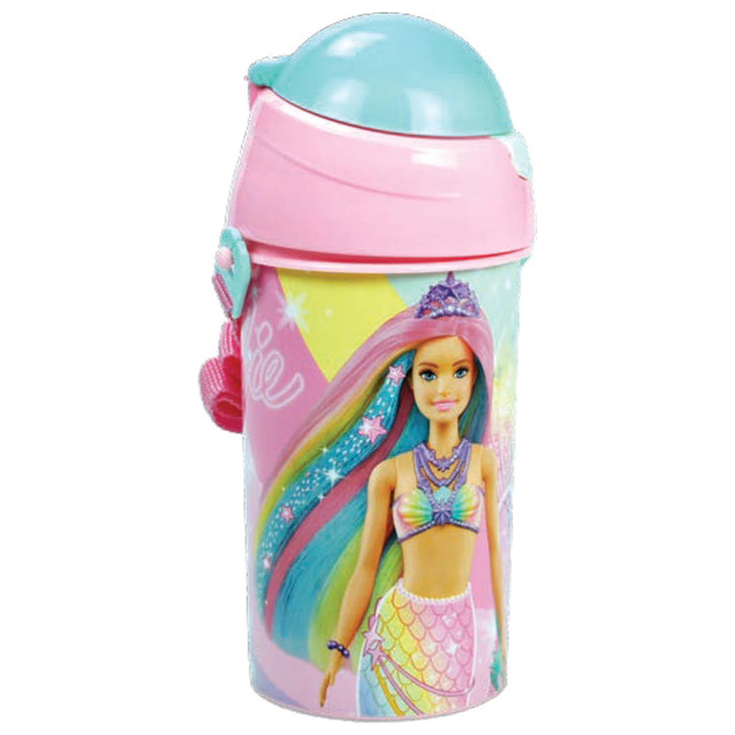 Barbie Sparkle plastična boca sa slamkom i kukicom 500 ml fotografija proizvoda